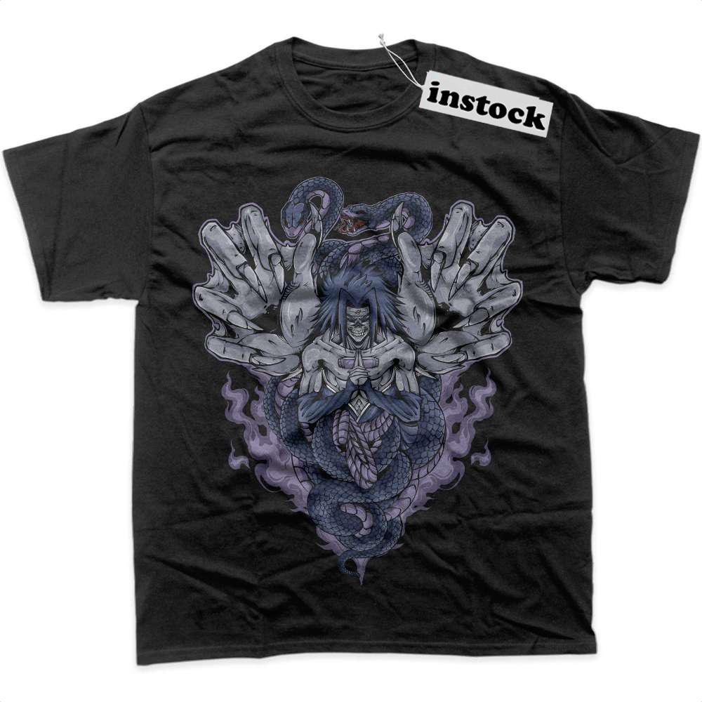 Skull Sasuke Uchiha Shirt, Naruto Shirt, Anime Shirt, Graphic T-Shirt