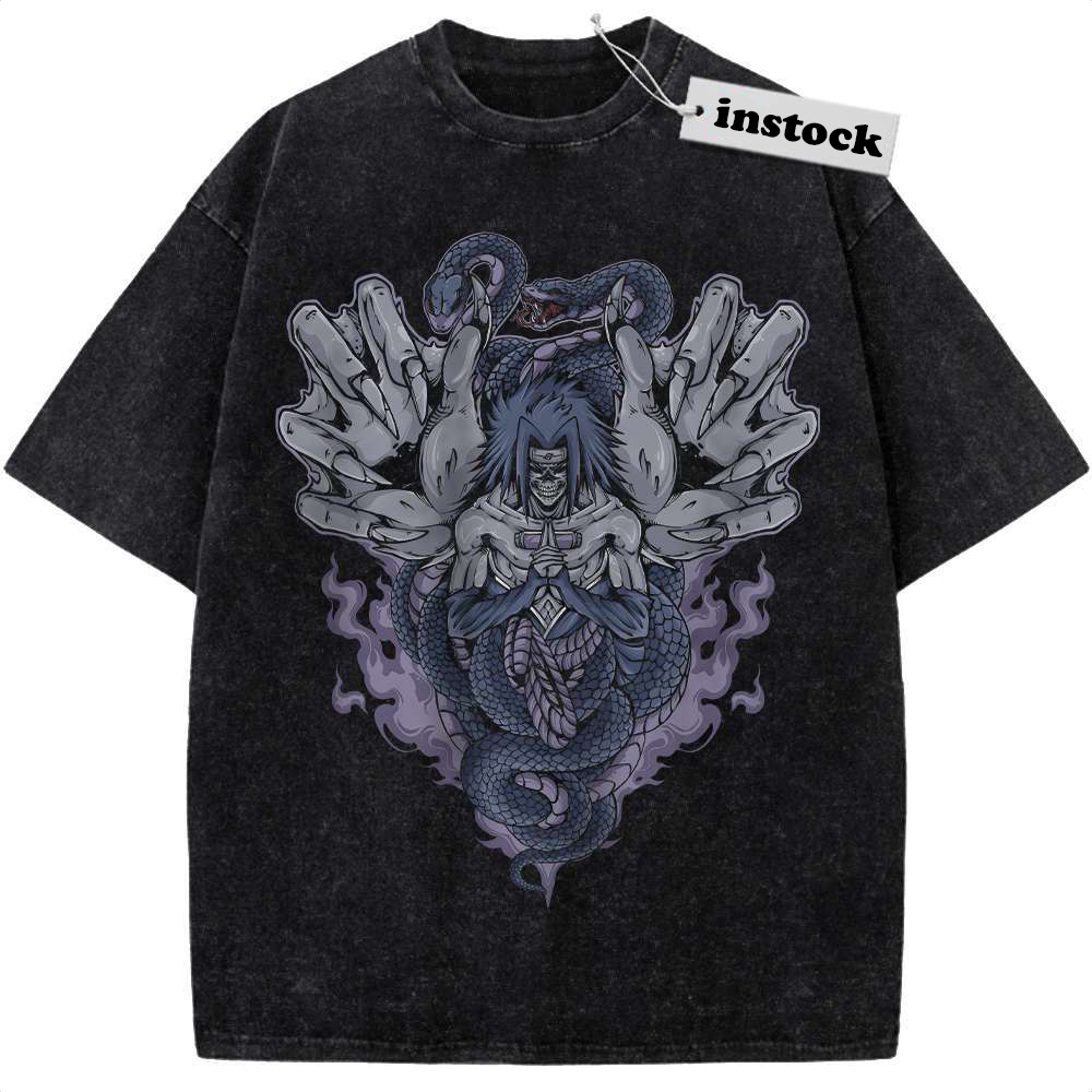 Skull Sasuke Uchiha Shirt, Naruto Shirt, Anime Shirt, Vintage T-Shirt