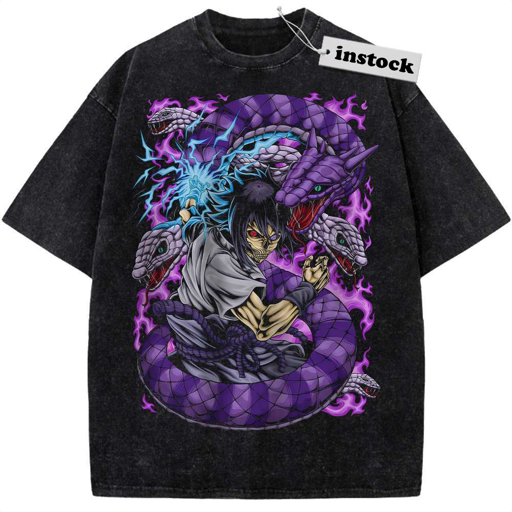 Skull Sasuke Uchiha Shirt, Naruto Shirt, Anime Shirt, Vintage Tee