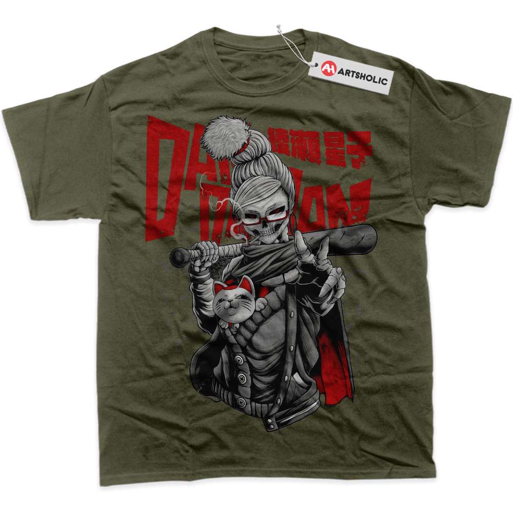 Alternative view of Skull Seiko Ayase Shirt, Dandadan Shirt, Anime Shirt, Graphic T-Shirt