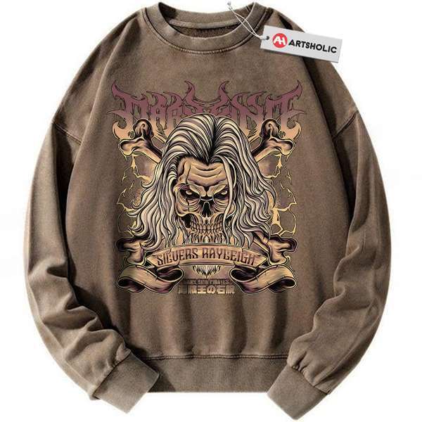 Alternative view of Skull Silvers Rayleigh Sweatshirt, One Piece Sweatshirt, Anime Sweatshirt, Vintage Sweatshirt