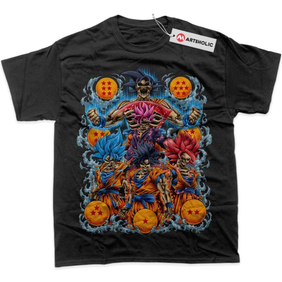 Alternative view of Skull Son Goku Shirt, Dragon Ball Shirt, DBZ Shirt, Anime Shirt, Graphic T-Shirt