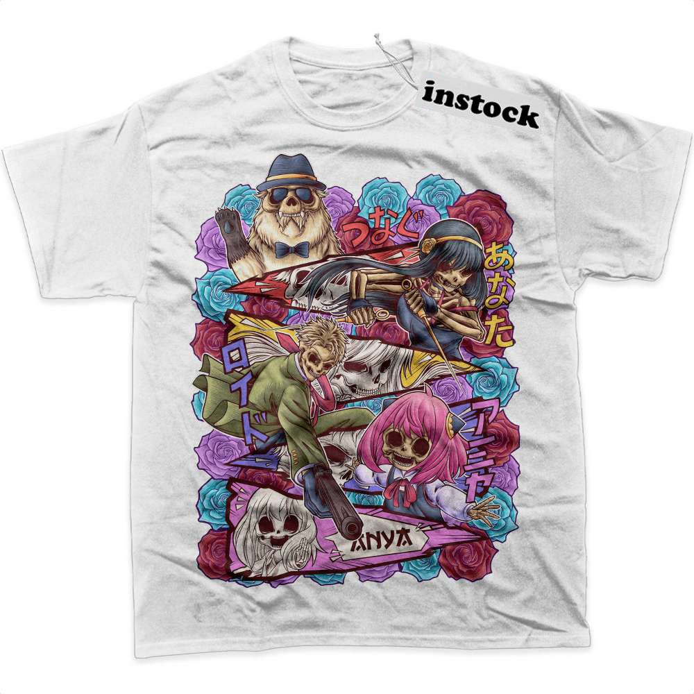 Skull Spy x Family Shirt, Anime Shirt, Graphic Tee