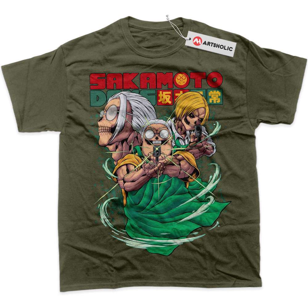 Alternative view of Skull Taro Sakamoto Shirt, Sakamoto Days Shirt, Anime Shirt, Graphic T-Shirt