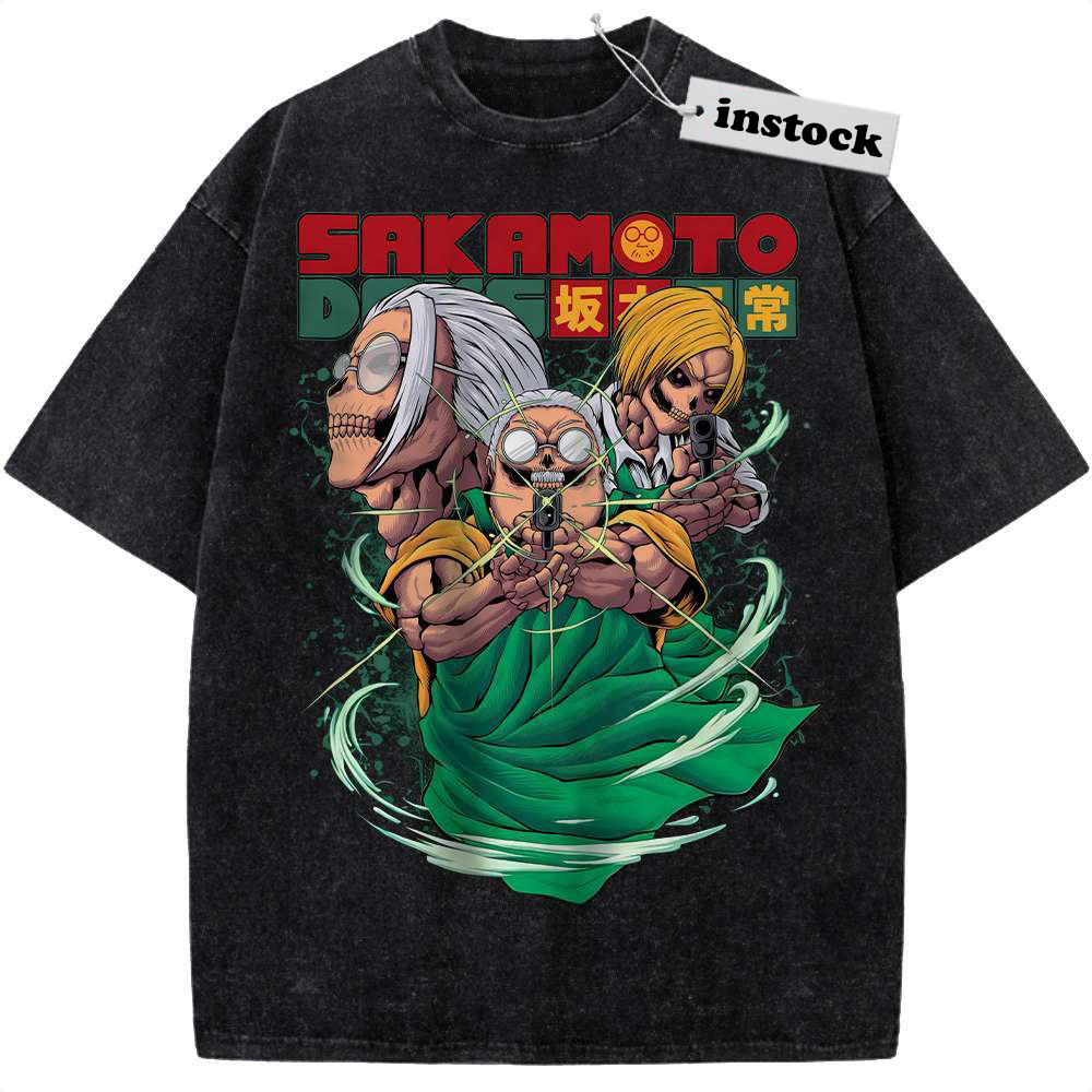 Skull Taro Sakamoto Shirt, Sakamoto Days Shirt, Anime Shirt, Vintage T-Shirt