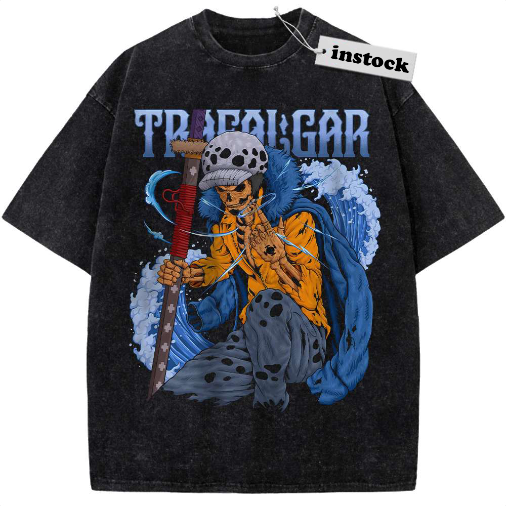 Skull Trafalgar D Water Law Shirt, One Piece Shirt, Anime Shirt, Vintage T-Shirt