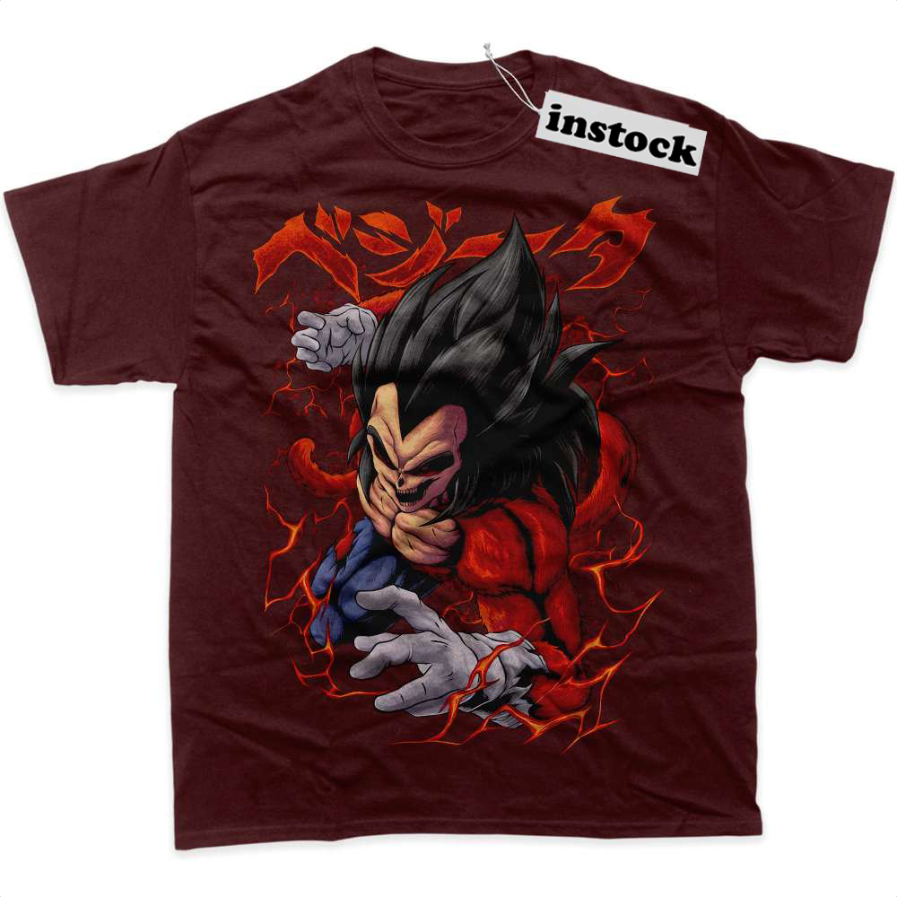 Skull Vegeta JJ4 Shirt, Dragon Ball Shirt, DBZ Shirt, Anime Shirt, Graphic T-Shirt