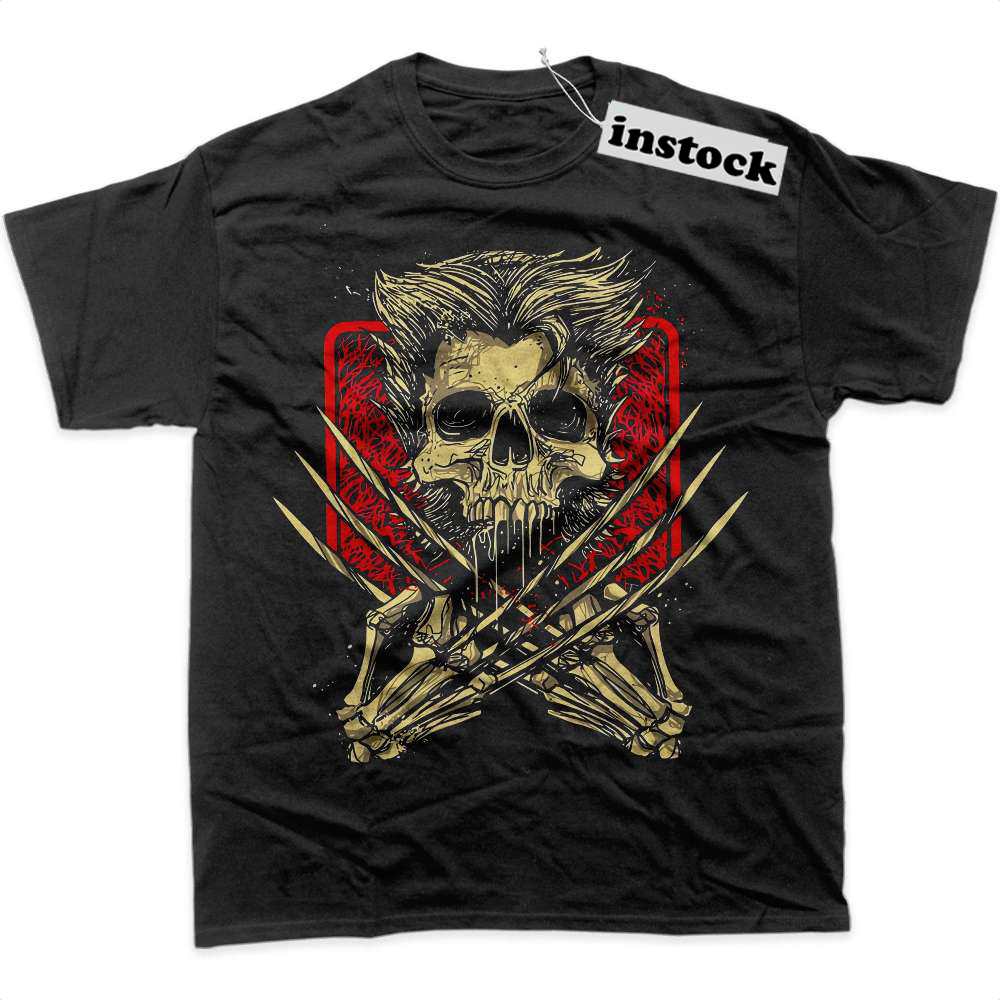 Skull Wolverine Shirt, Marvel Comics Shirt, Graphic T-Shirt