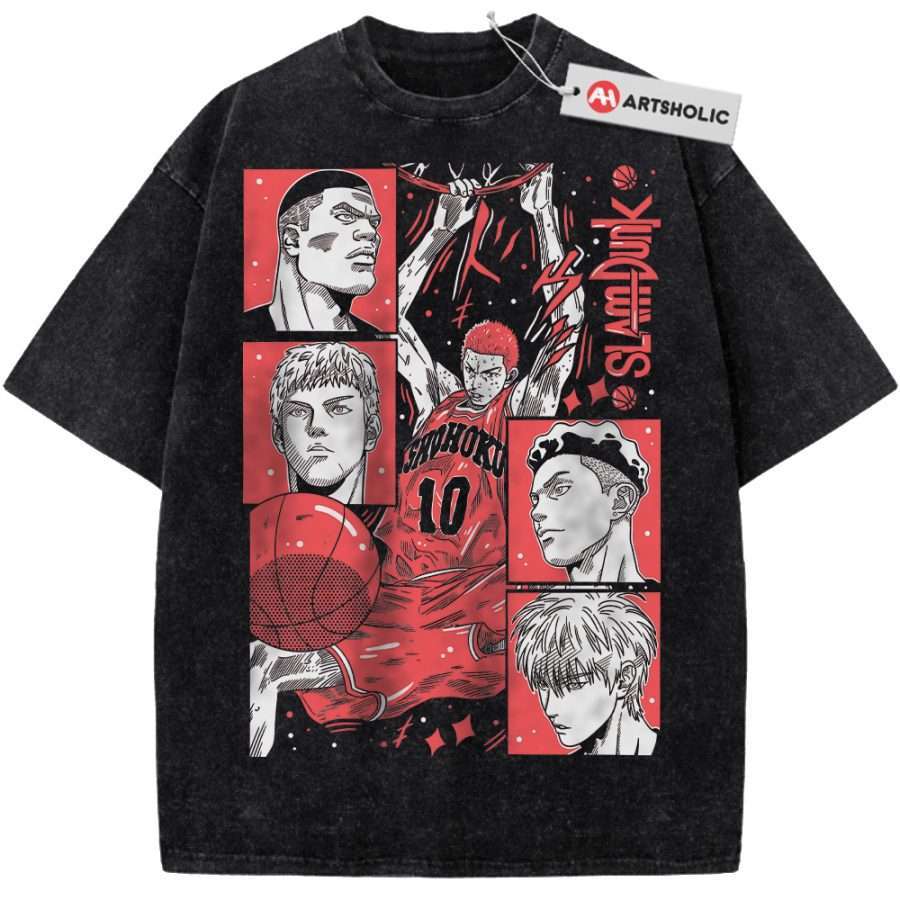 Alternative view of Slam Dunk Shirt, Anime Shirt, Vintage Tee