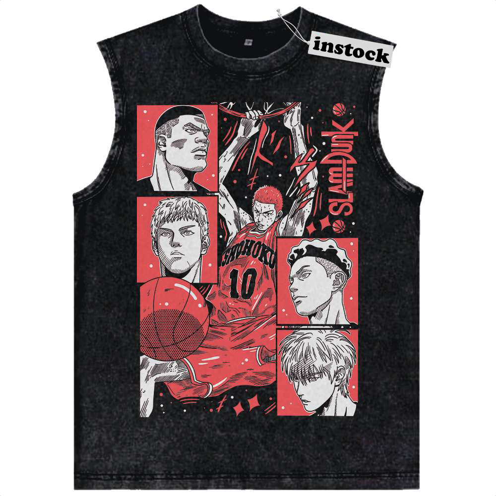 Slam Dunk Tank Top, Anime Tank Top, Vintage Tank Top