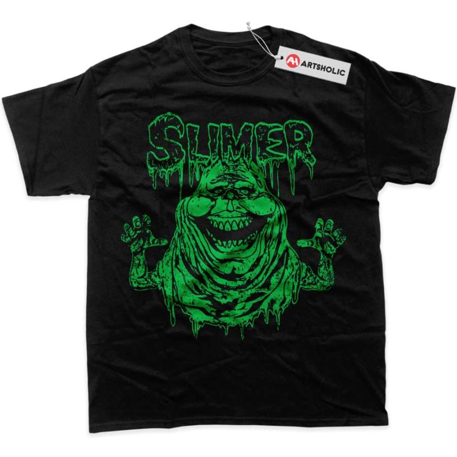 Alternative view of Slimer Shirt, Ghostbusters Shirt, Halloween Shirt, Horror Shirt, graphic T-Shirt