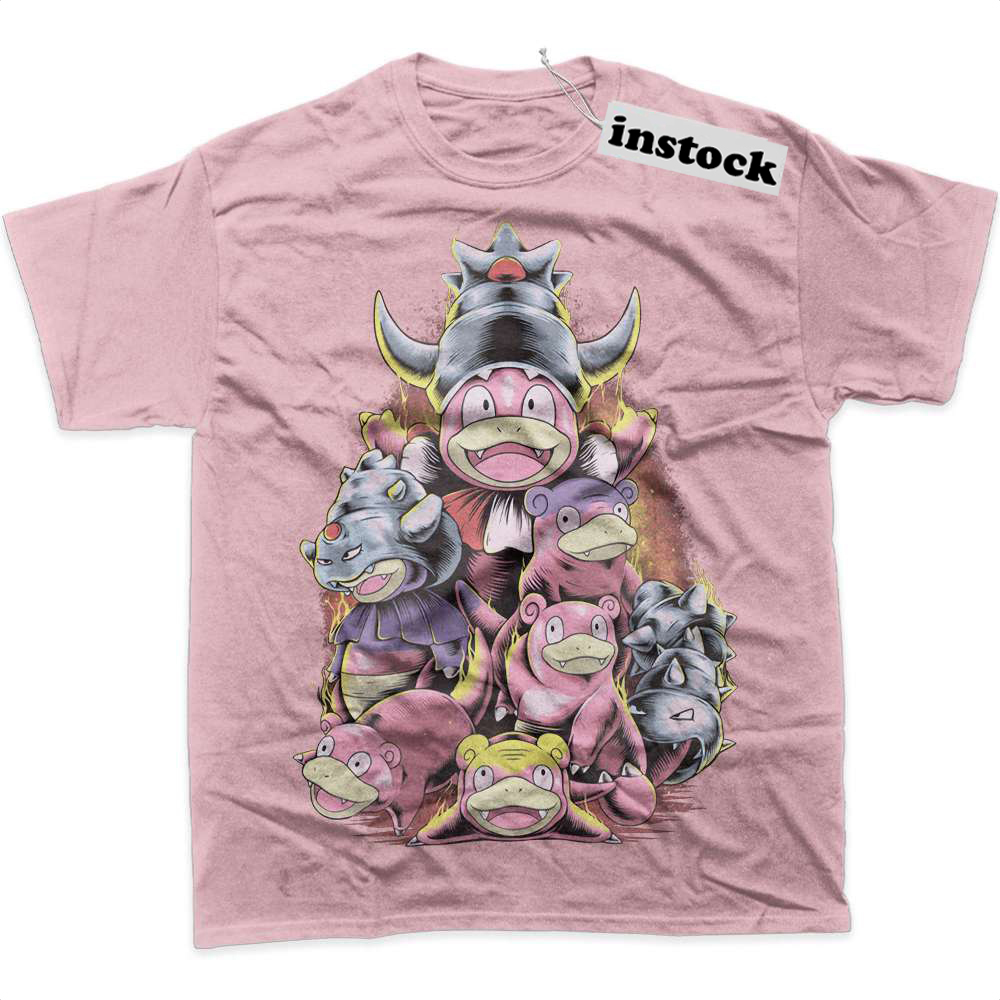 Slowpoke Shirt, Slowbro Shirt, Slowking Shirt, Pokemon Shirt, Anime Shirt, Graphic T-Shirt