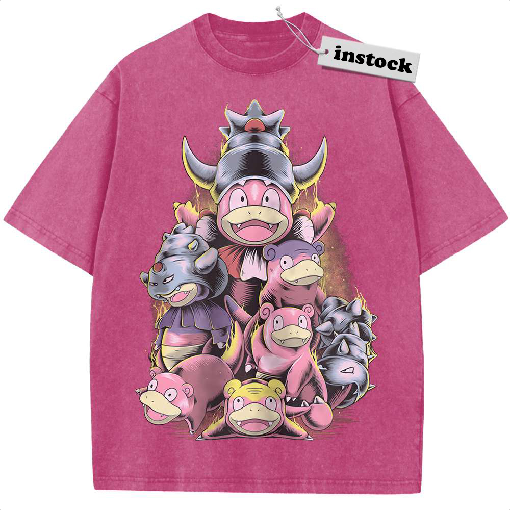 Slowpoke Shirt, Slowbro Shirt, Slowking Shirt, Pokemon shirt, Anime Shirt, Vintage T-Shirt