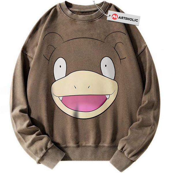 Alternative view of Slowpoke Sweatshirt, Pokemon Sweatshirt, Anime Sweatshirt, Vintage Sweatshirt