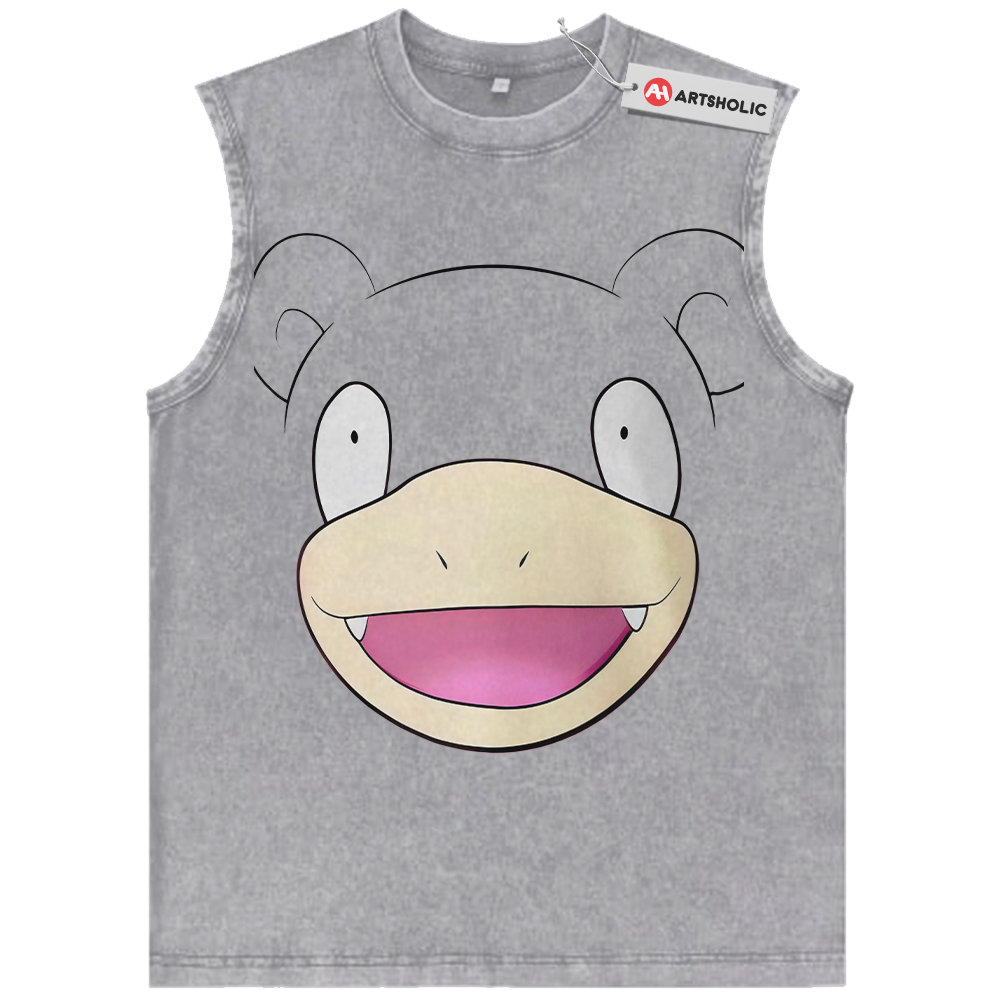 Alternative view of Slowpoke Tank Top, Pokemon Tank Top, Anime Tank Top, Vintage Tank Top
