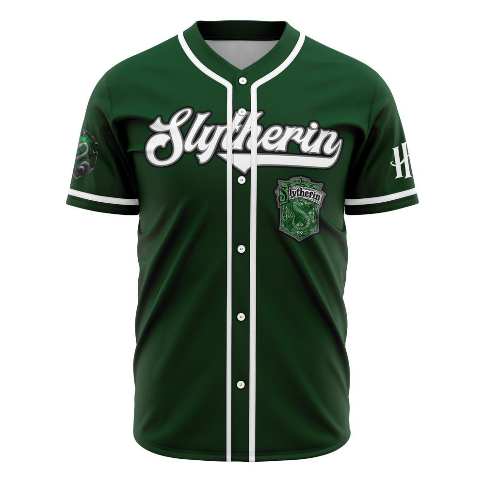 Slytherin House Harry Potter Custom Baseball Jersey - Otaku Hall