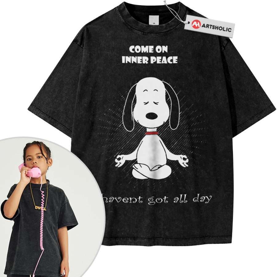 Alternative view of Snoopy Shirt For Kids, Peanuts Shirt For Kids, Animated Shirt For Kids, Vintage T-Shirt For Kids