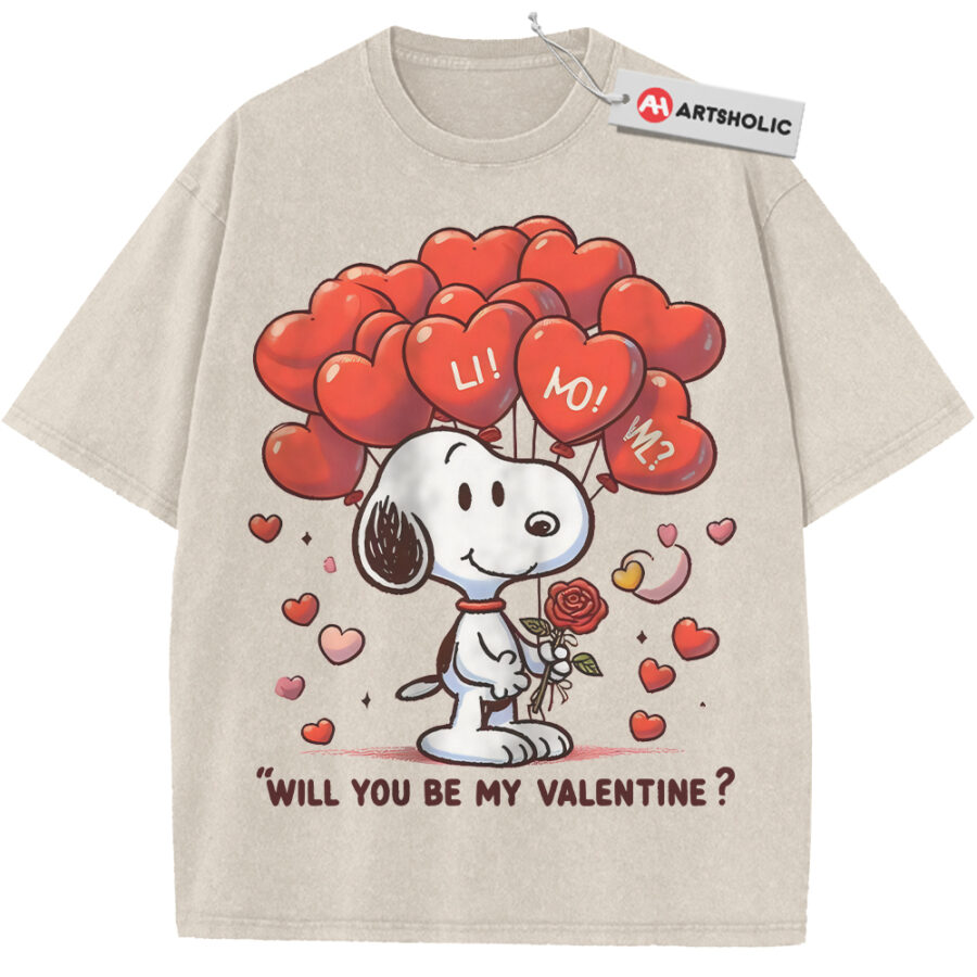 Alternative view of Snoopy Shirt, Peanuts Shirt, Animated Shirt, Valentine's Day Shirt, Vintage T-Shirt