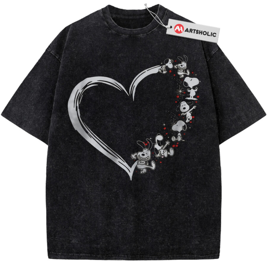 Alternative view of Snoopy Shirt, Peanuts Shirt, Animated Shirt, Valentine's Day Shirt, Vintage T-Shirt