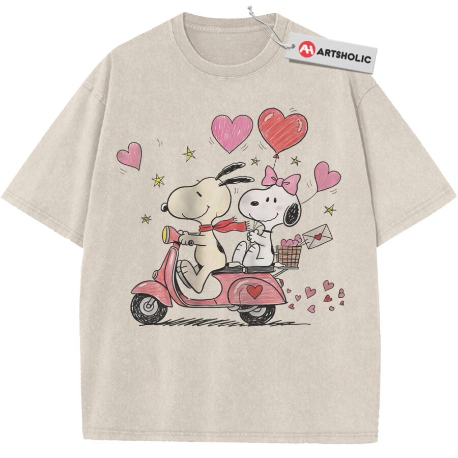 Alternative view of Snoopy Shirt, Peanuts Shirt, Valentine's Day Shirt, Animated Shirt, Vintage T-Shirt