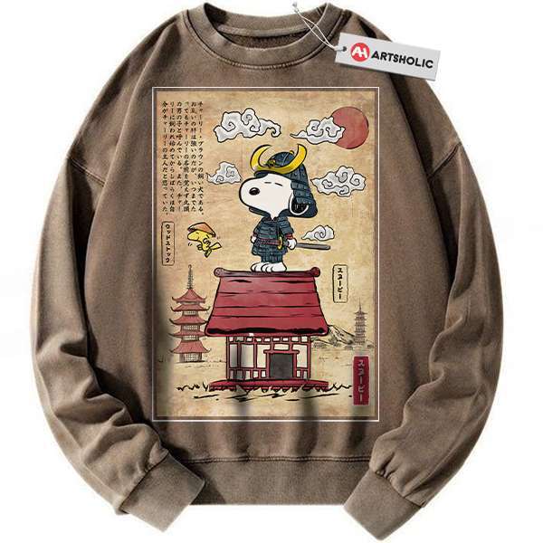 Alternative view of Snoopy Sweatshirt, Peanuts Sweatshirt, Animated Sweatshirt, Vintage Sweater