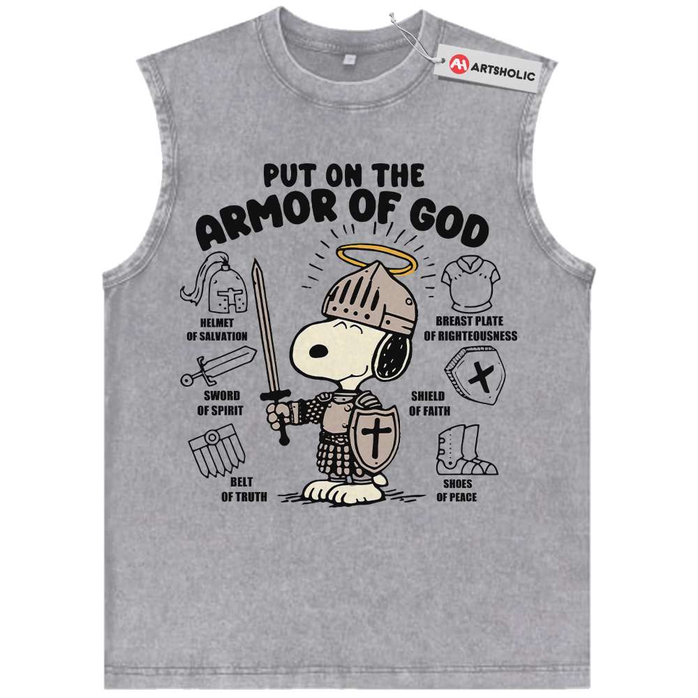 Alternative view of Snoopy Tank Top, Peanuts Tank Top, Animated Tank Top, Vintage Tank Top