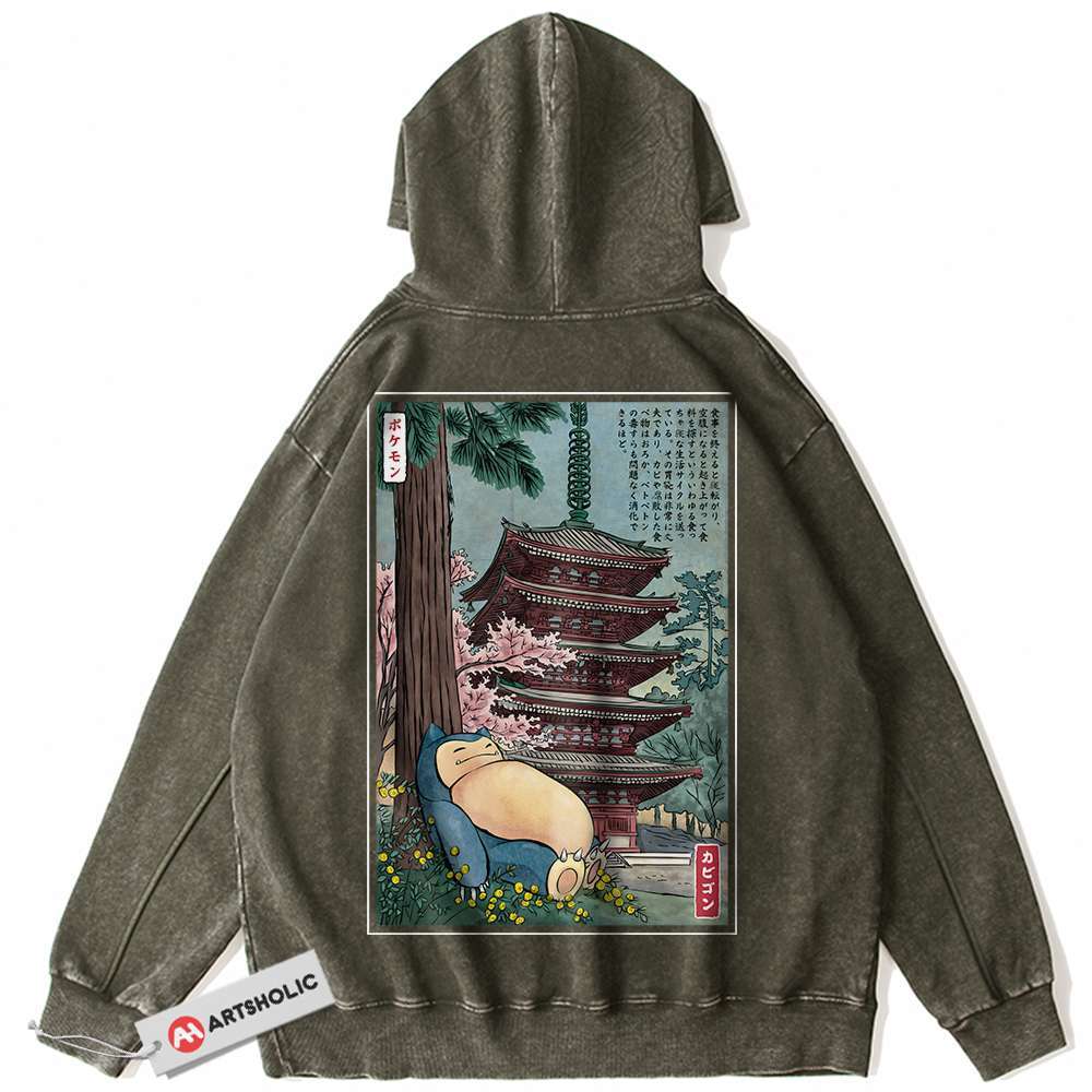 Snorlax Hoodie, Pokemon Hoodie, Anime Hoodie, Vintage Hoodie
