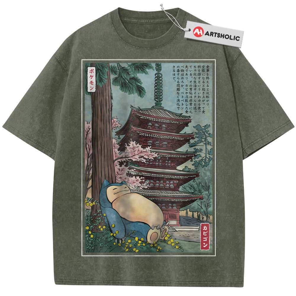 Snorlax Shirt, Pokemon shirt, Anime Shirt, Vintage Tee