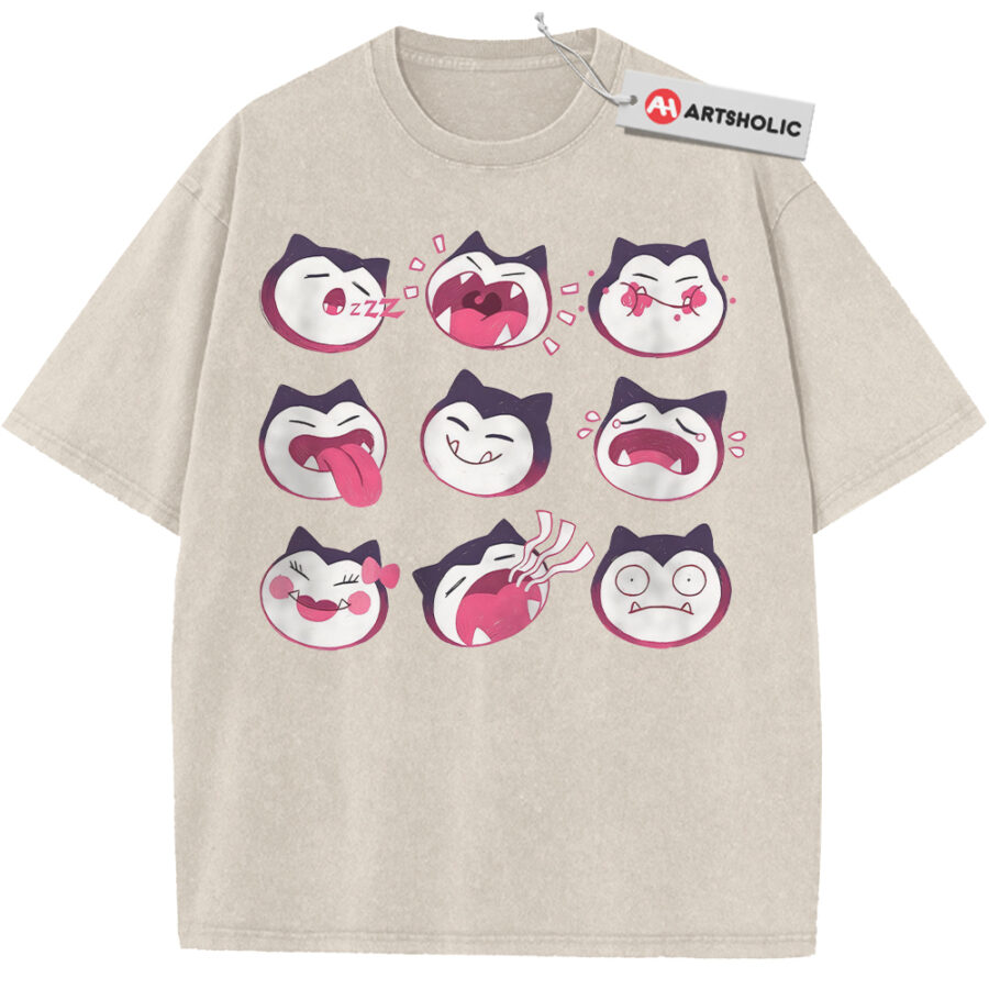 Alternative view of Snorlax Shirt, Pokemon Shirt, PKM Shirt, Anime Shirt, Vintage T-Shirt