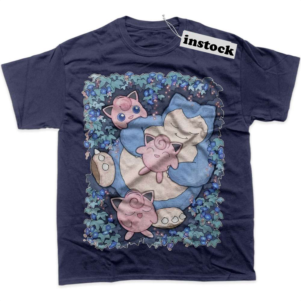 Snorlax vs Jigglypuff Shirt, Pokemon Shirt, Anime Shirt, Graphic T-Shirt