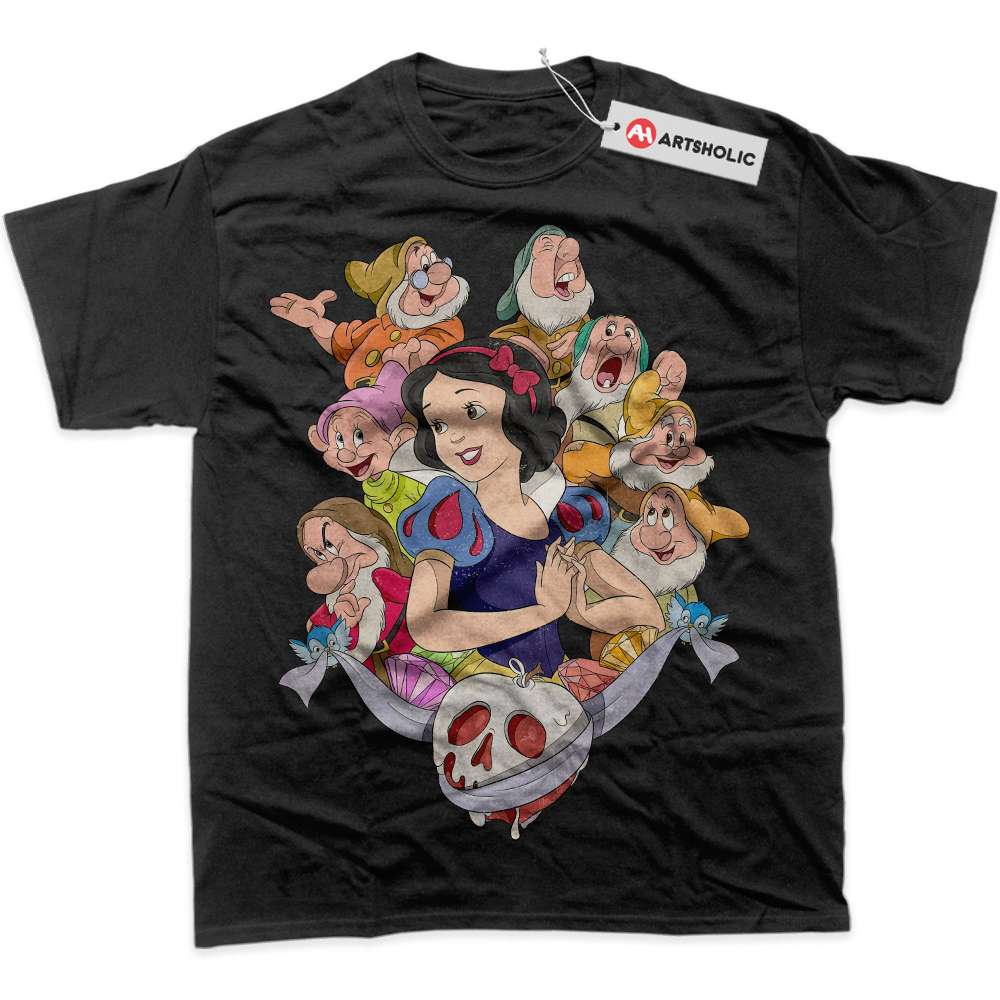 Alternative view of Snow White and the Seven Dwarfs Shirt, Animated Shirt, Graphic T-Shirt
