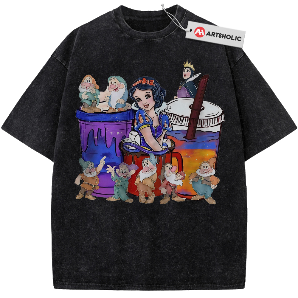 Alternative view of Snow White and the Seven Dwarfs Shirt, Animated Shirt, Vintage T-Shirt