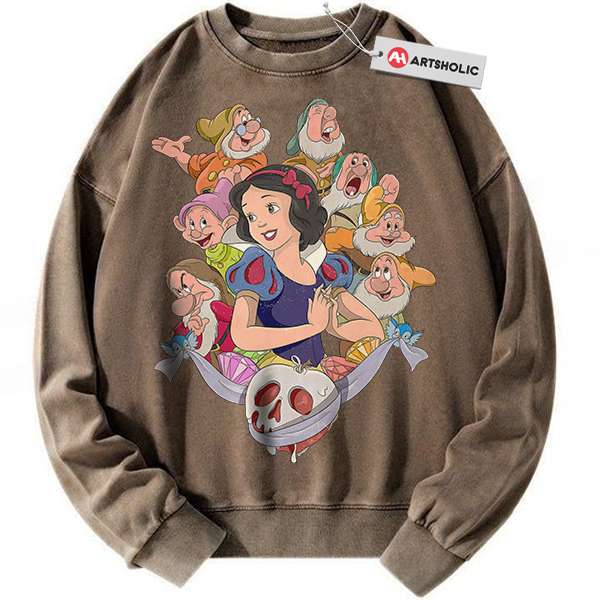 Alternative view of Snow White and the Seven Dwarfs Sweatshirt, Animated Sweatshirt, Vintage Sweatshirt