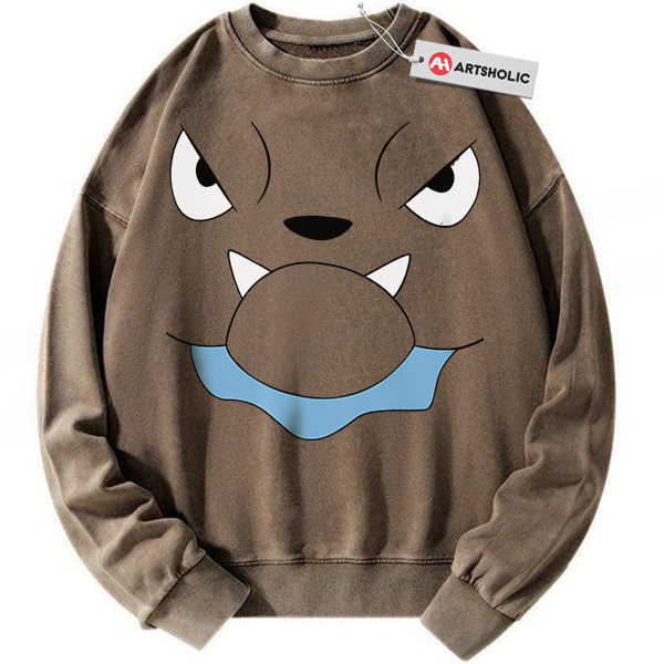 Alternative view of Snubbull Sweatshirt, Pokemon Sweatshirt, Anime Sweatshirt, Vintage Sweatshirt