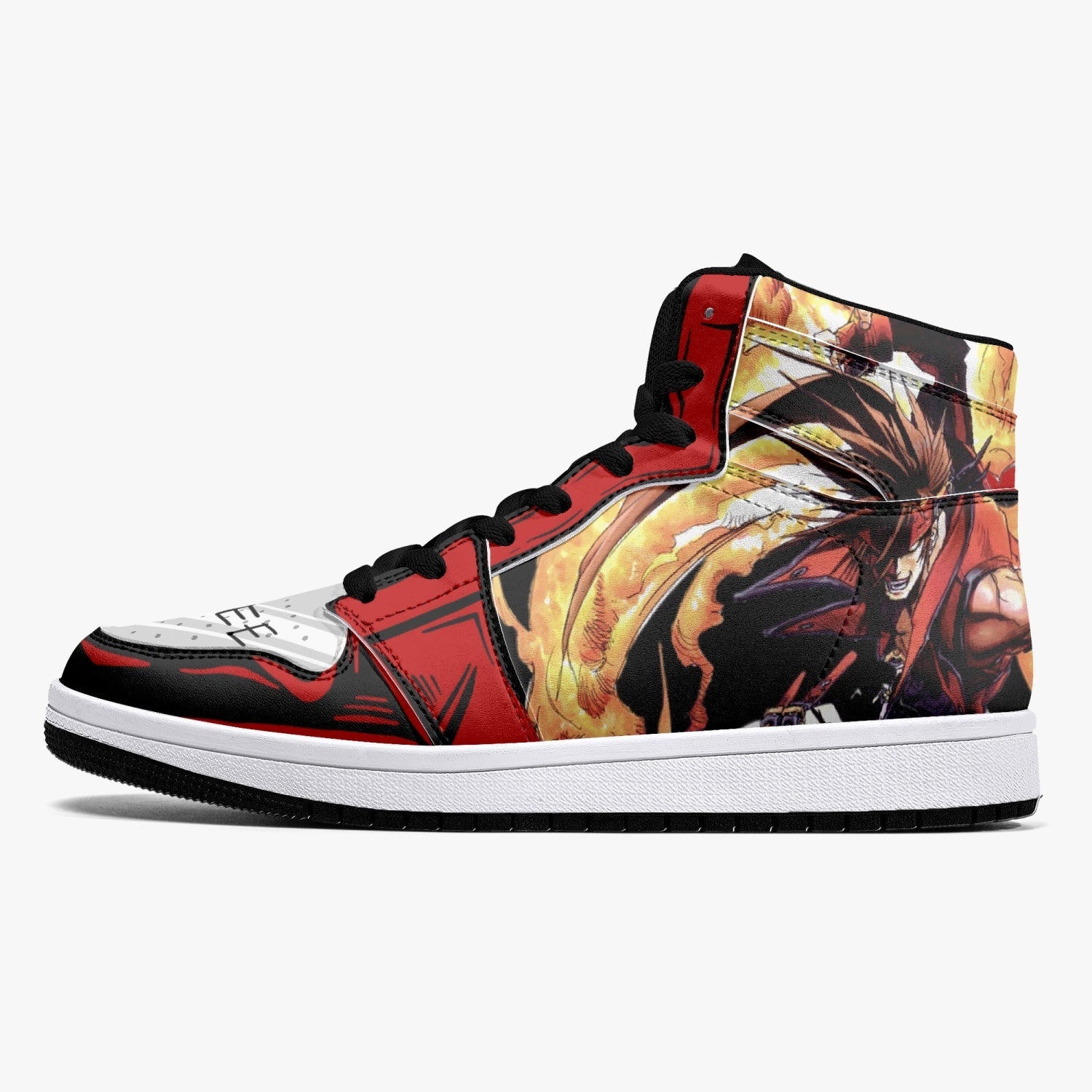 Alternative view of Sol Badguy Guilty Gear Custom Sneaker Mid 1 Basketball Shoes - Otaku Hall