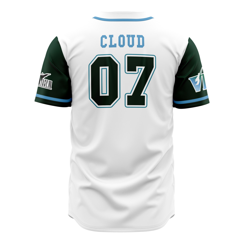 Alternative view of Soldier Final Fantasy 7 Custom Baseball Jersey - Otaku Hall