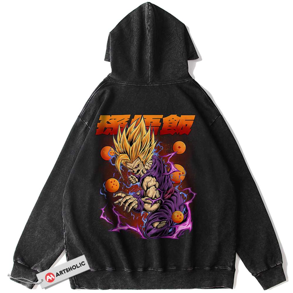 Son Gohan Hoodie, Dragon Ball Z Hoodie, DBZ Hoodie, Anime Hoodie, Vintage Hoodie