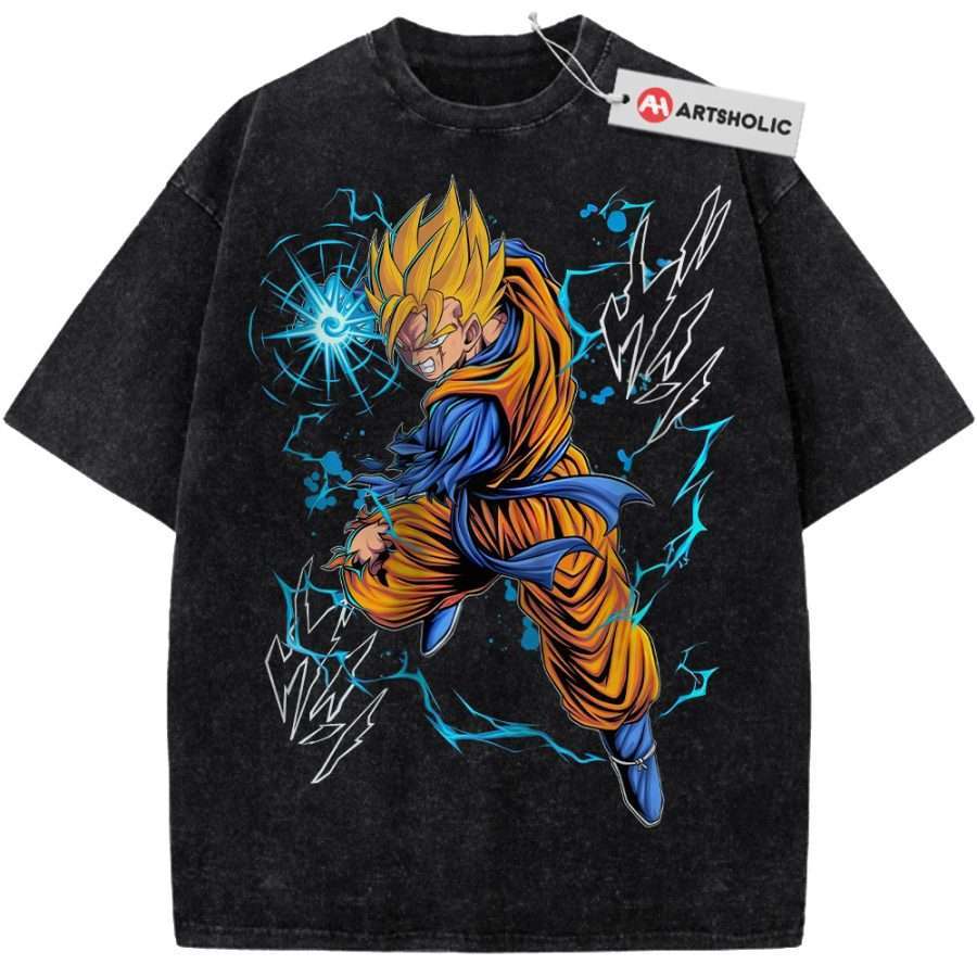 Alternative view of Son Gohan Shirt, Dragon Ball Shirt, DBZ Shirt, Anime Shirt, Vintage T-Shirt