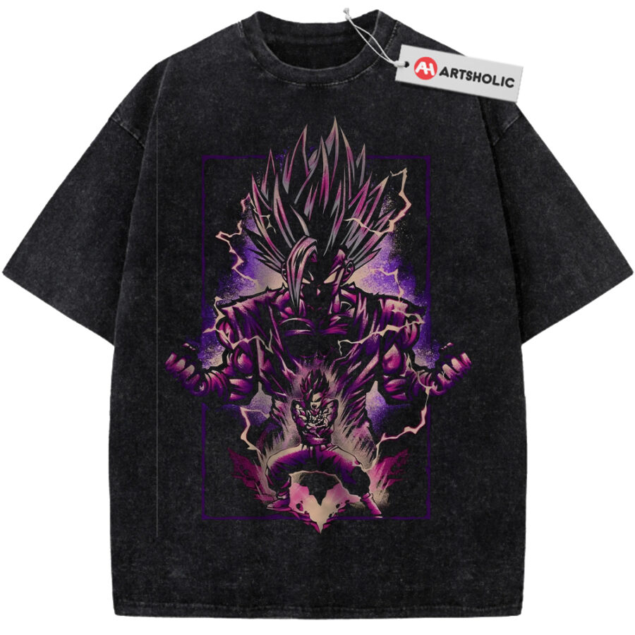 Alternative view of Son Gohan Shirt, Dragon Ball Shirt, DBZ Shirt, Anime Shirt, Vintage Tee