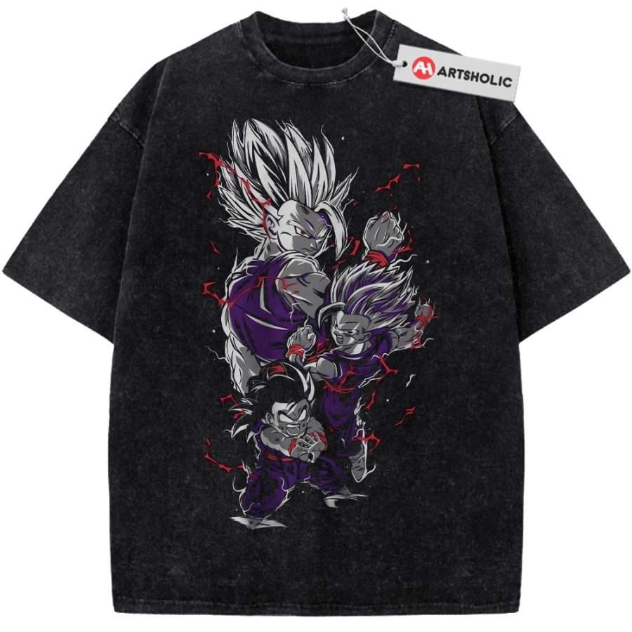 Alternative view of Son Gohan Shirt, Dragon Ball Shirt, DBZ Shirt, Anime Shirt, Vintage Tee