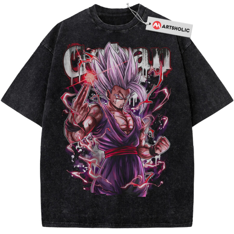 Alternative view of Son Gohan Shirt, Dragon Ball Shirt, DBZ Shirt, Anime Shirt, Vintage Tee