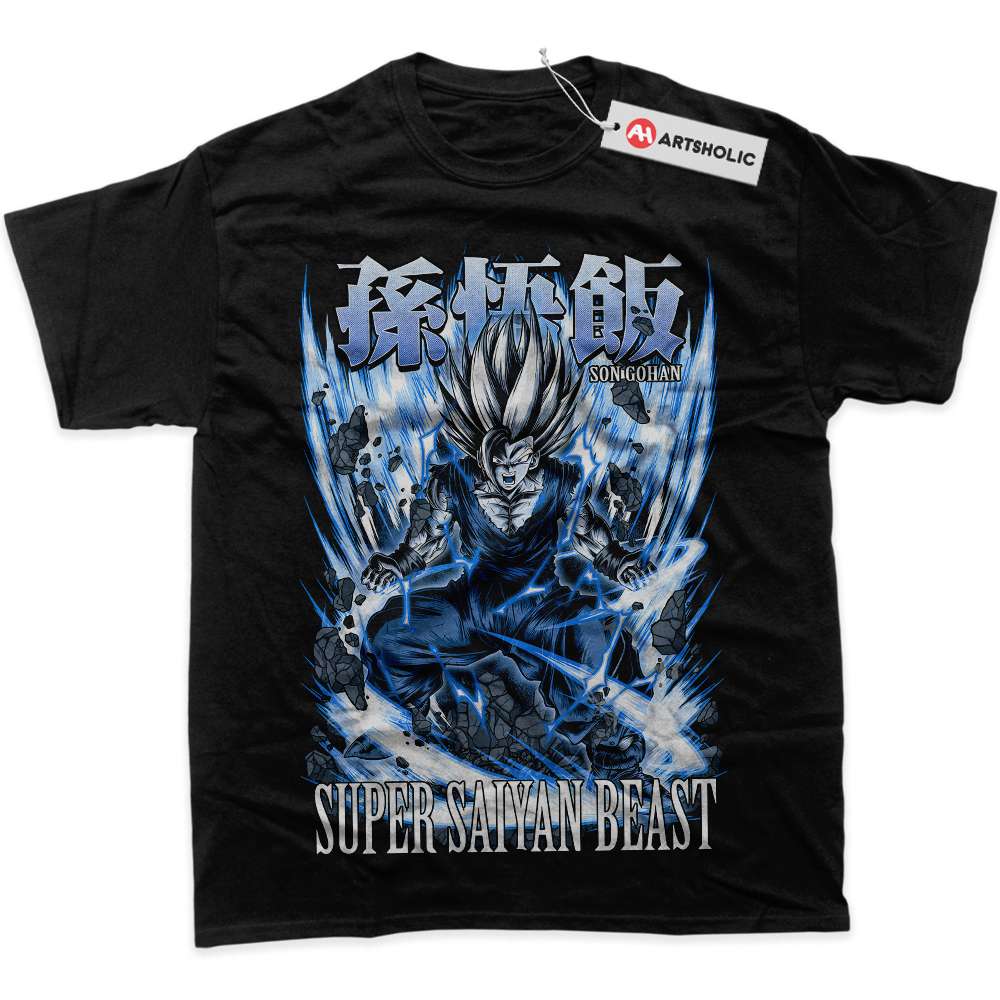 Alternative view of Son Gohan Shirt, Dragon Ball Z Shirt, Anime Shirt, graphic Tee