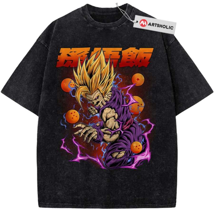 Alternative view of Son Gohan Shirt, Dragon Ball Z Shirt, DBZ Shirt, Anime Shirt, Vintage Tee