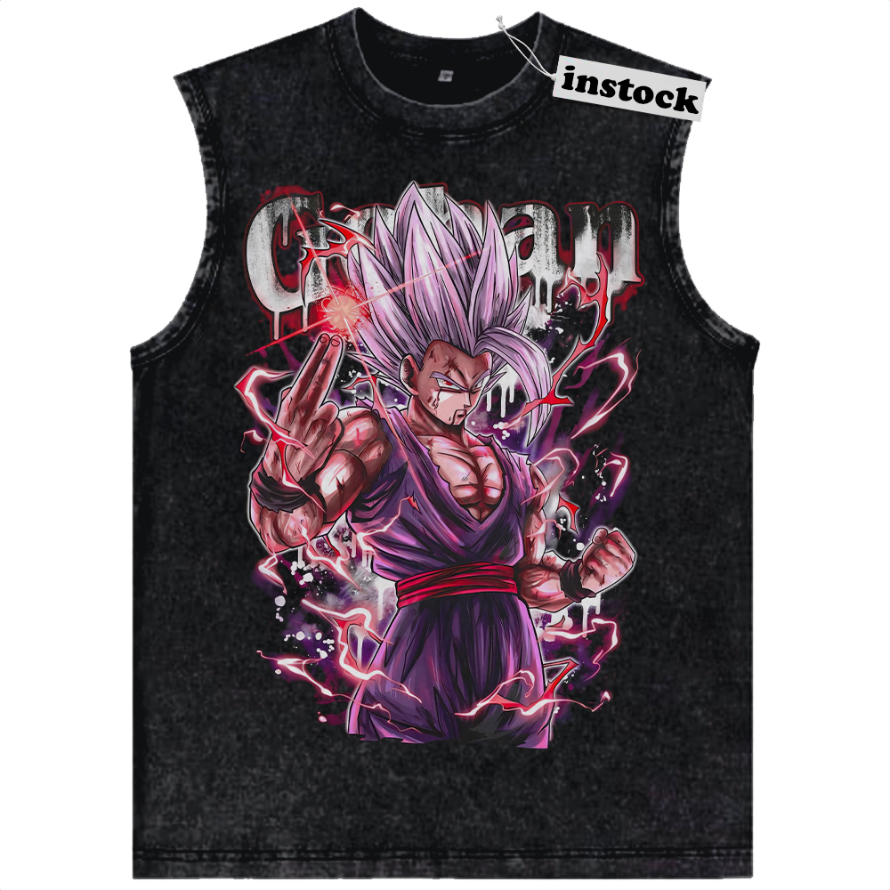 Son Gohan Tank Top, Dragon Ball Tank Top, DBZ Tank Top, Anime Tank Top, Vintage Tank Top