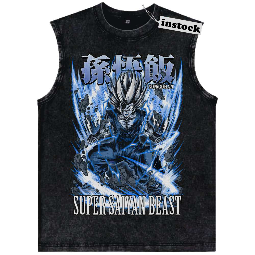 Son Gohan Tank Top, Dragon Ball Z Tank Top, Anime Tank Top, Vintage Tank Top