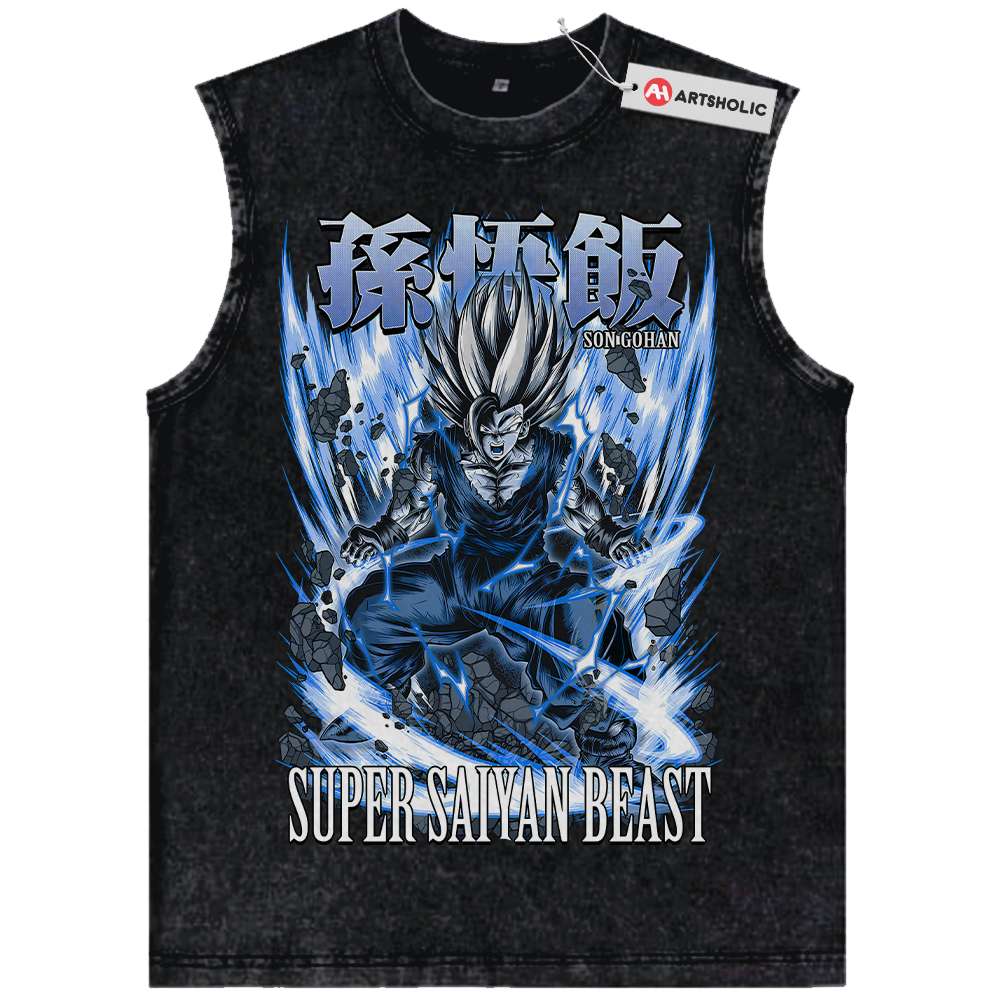 Son Gohan Tank Top, Dragon Ball Z Tank Top, Anime Tank Top, Vintage Tank Top
