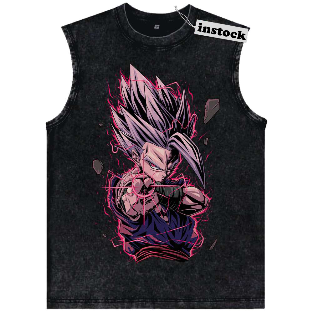 Son Gohan Tank Top, Dragon Ball Z Tank Top, DBZ Tank Top, Anime Tank Top, Vintage Tank Top