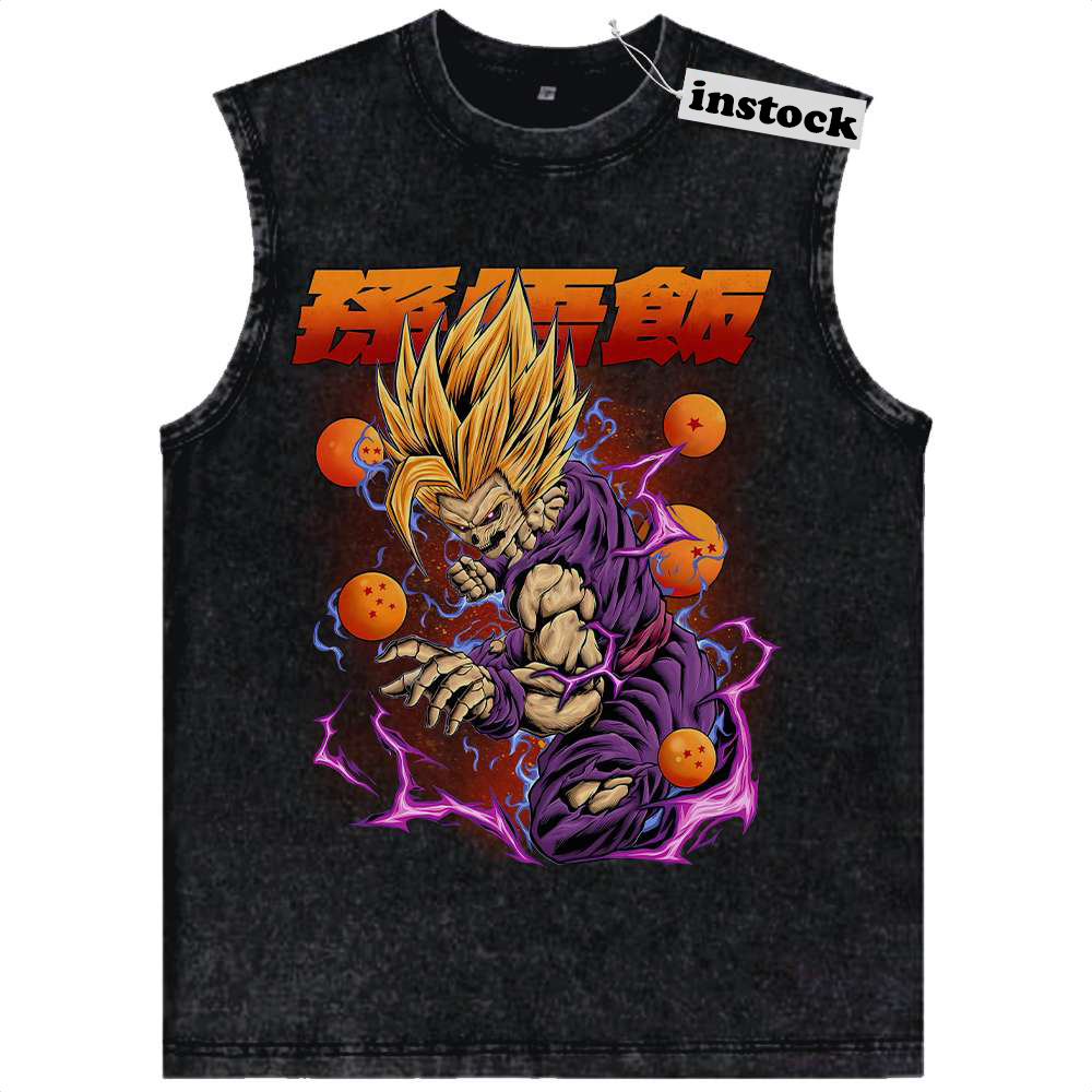 Son Gohan Tank Top, Dragon Ball Z Tank Top, DBZ Tank Top, Anime Tank Top, Vintage Tank Top