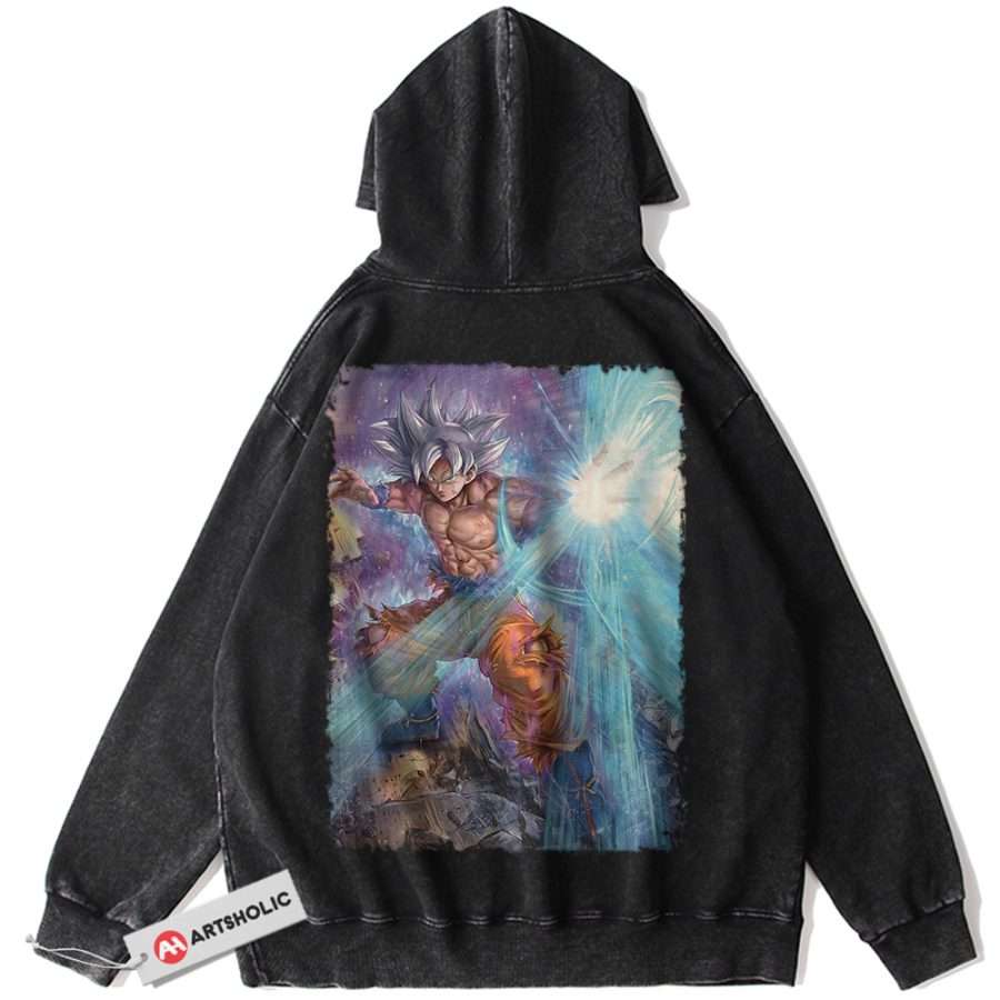 Alternative view of Son Goku Hoodie, Dragon Ball Hoodie, DBZ Hoodie, Anime Hoodie, Vintage Hoodie