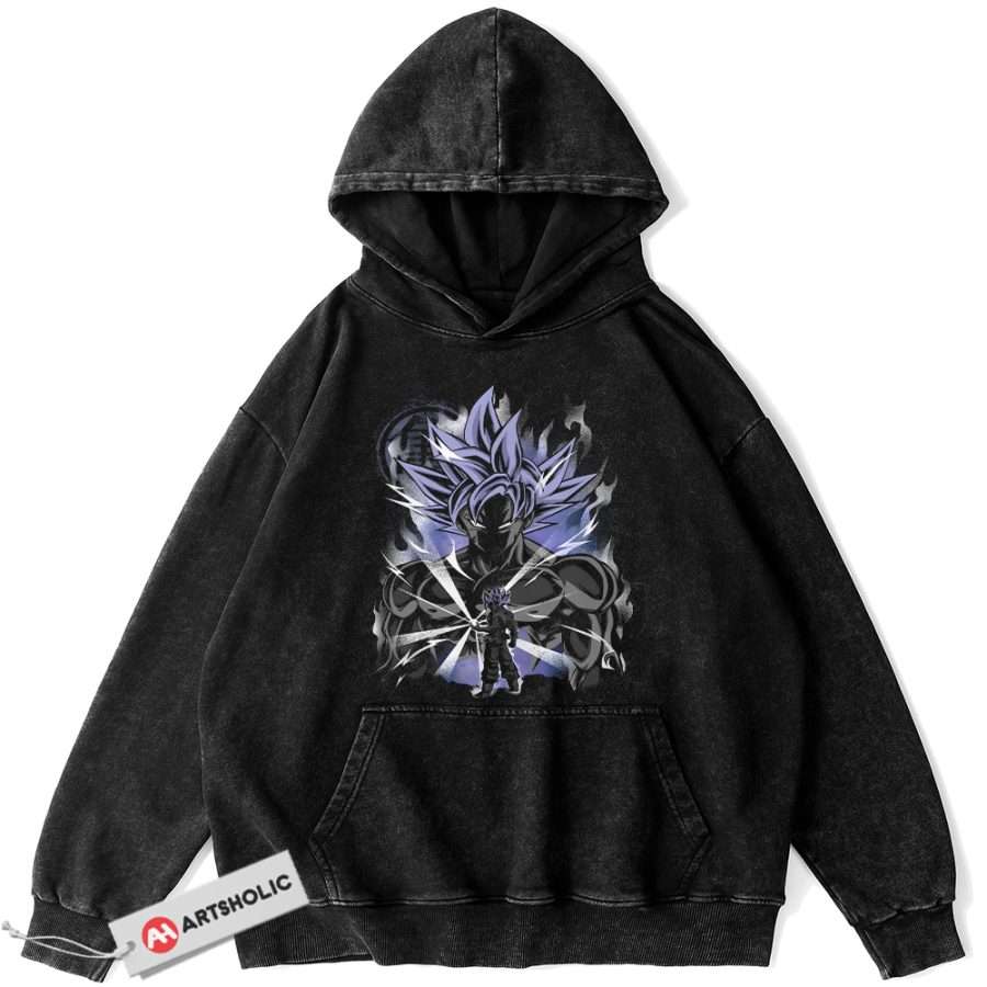 Alternative view of Son Goku Hoodie, Dragon Ball Z Hoodie, Anime Hoodie, Vintage Hoodie